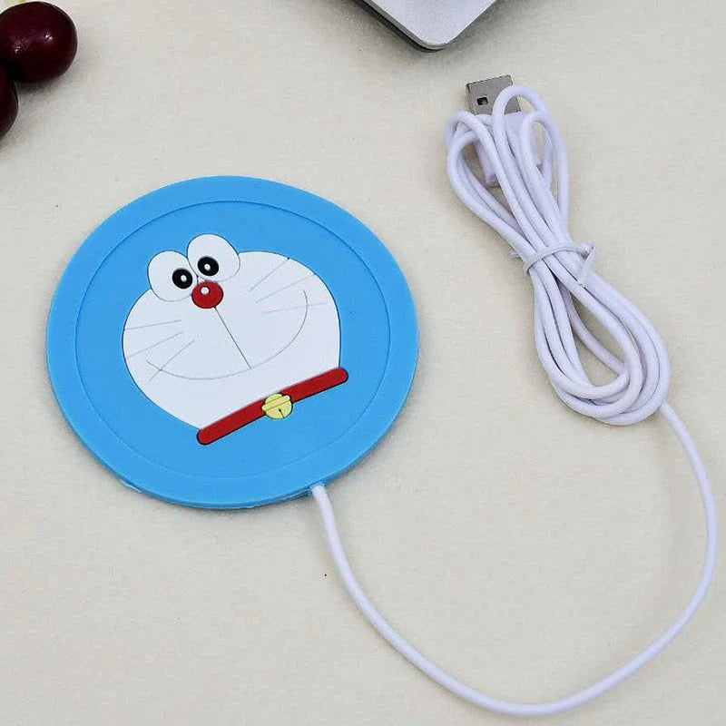 Cosy USB-powered heating pad with a soft rubber construction and a playful animal-inspired design, perfect for keeping mugs and cups warm