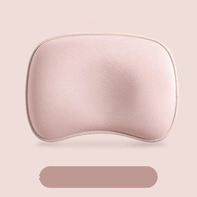 Sunveno Baby Pillow in blue, pink, or white with corn fiber core for head shaping
