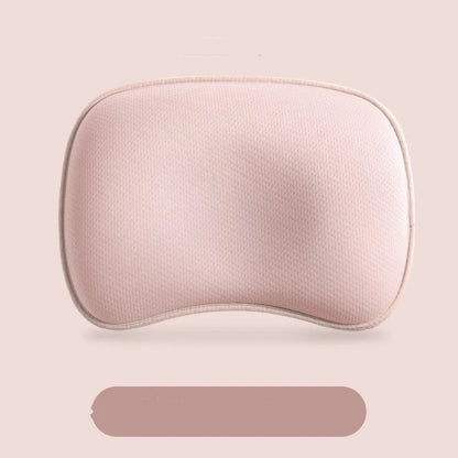 Sunveno Baby Pillow in blue, pink, or white with corn fiber core for head shaping