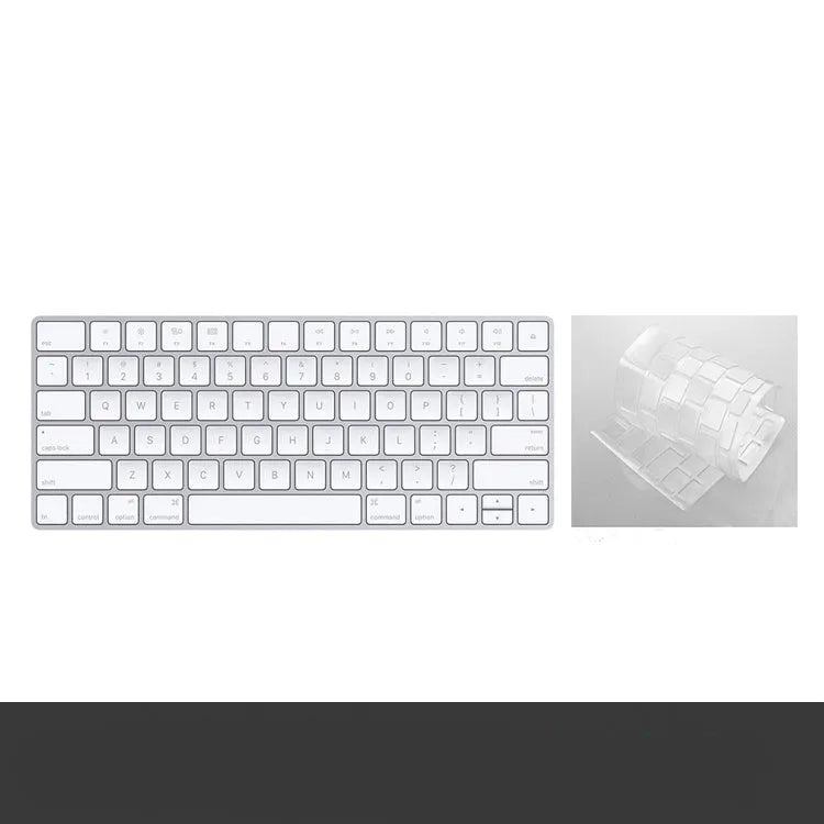 Bluetooth wireless keyboard with ultra-thin metal design featuring genuine Apple G6 connectivity, multimedia function keys for convenient media control and a choice of brand new white colour.