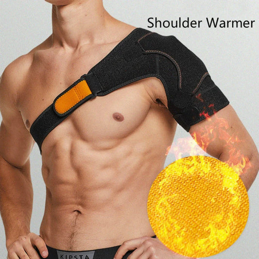 Adjustable Sports Shoulder Protector Support Belt in black, designed for injury recovery