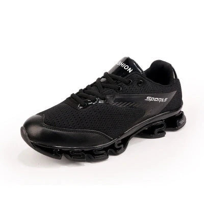 Blade Warrior Sneakers in green, white, black, and red with breathable mesh upper and rubber outsole