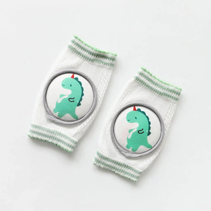 Breathable children's knee pads with cartoon animal designs for crawling protection