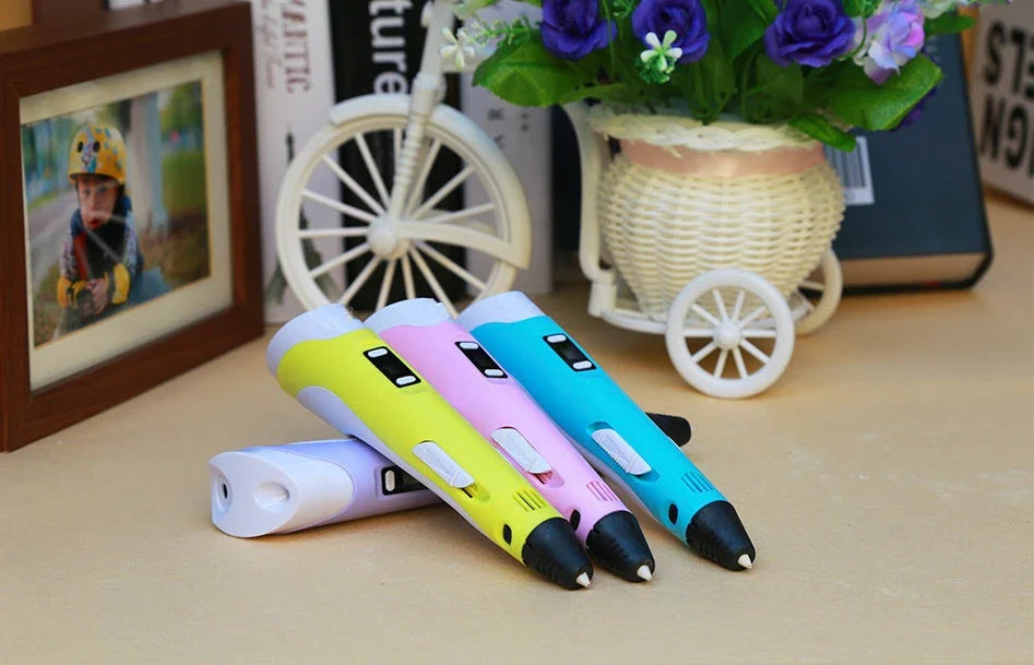 A versatile 3D pen with adjustable temperature settings, vibrant filament colors, and an ergonomic design for endless creative possibilities.