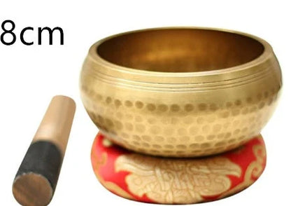 Premium Tibetan singing bowl with rich, harmonious tones for meditation and relaxation