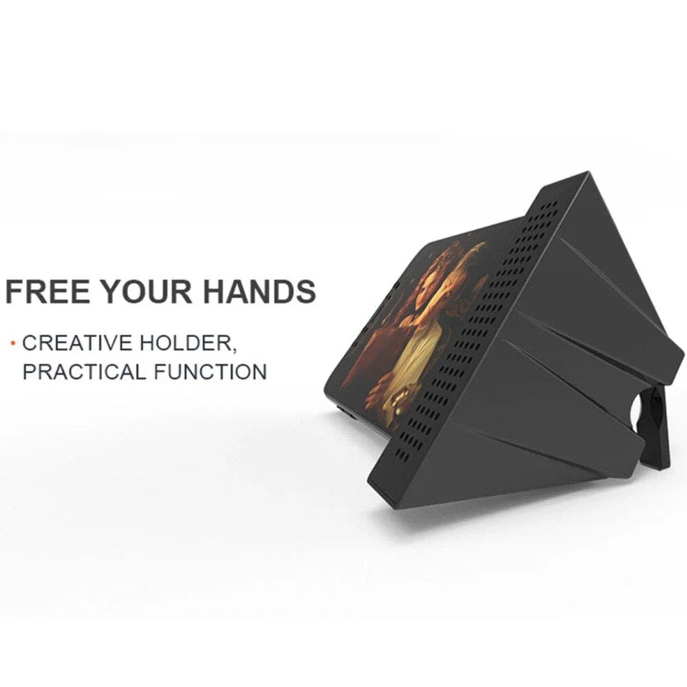 Compact phone amplifier stand in various colors for iPhones and Android devices