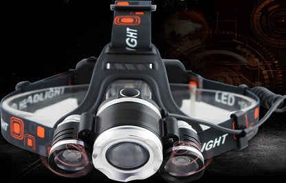 Camping light with 5800mAh battery and 20W LED output for outdoor illumination