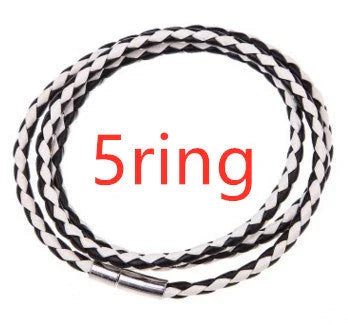 A personalized leather bracelet with engraved beads, a thoughtful gift for men