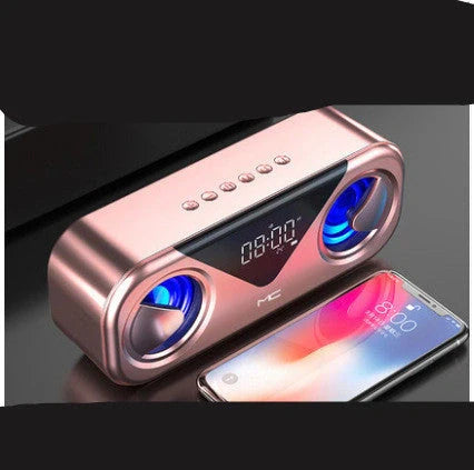 MC H9 Bluetooth Speaker Wireless Alarm Clock with Temperature Display in various colors