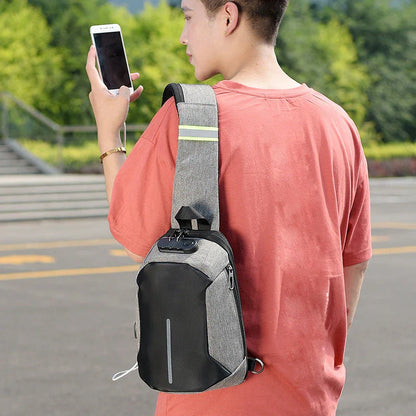 Durable Oxford cloth shoulder bag with zipper closure, adjustable strap, and spacious interior for everyday use