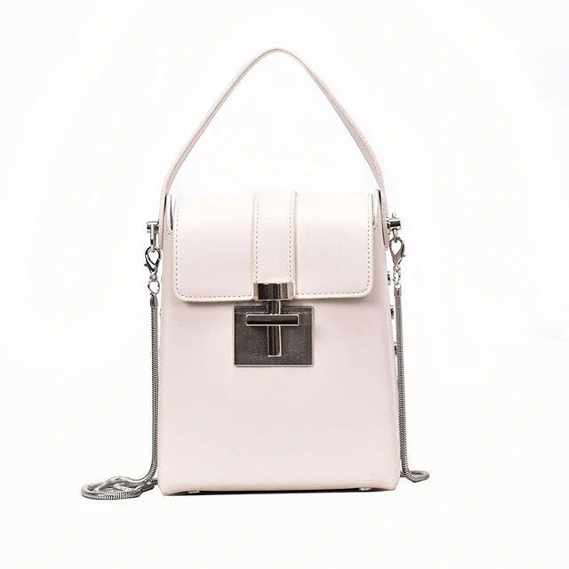 Horizontal square wild shoulder chain bag for women with zipper pocket
