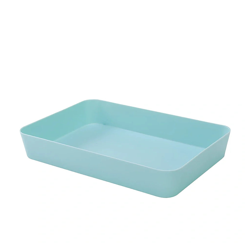 Plastic drawer organiser for underwear storage in multiple sizes and colours