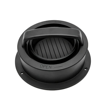 Square meat press with removable base creating uniform 12.5cm burger patties
