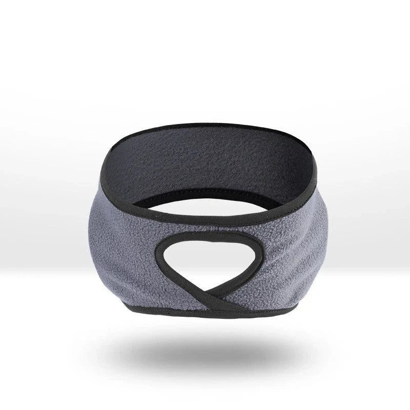 Thermal fleece sports headband with contoured design for full ear coverage, available in multiple colors