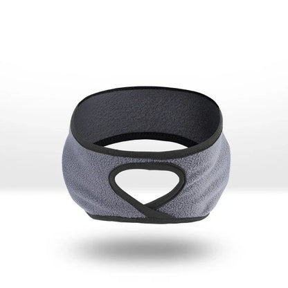 Thermal fleece sports headband with contoured design for full ear coverage, available in multiple colors