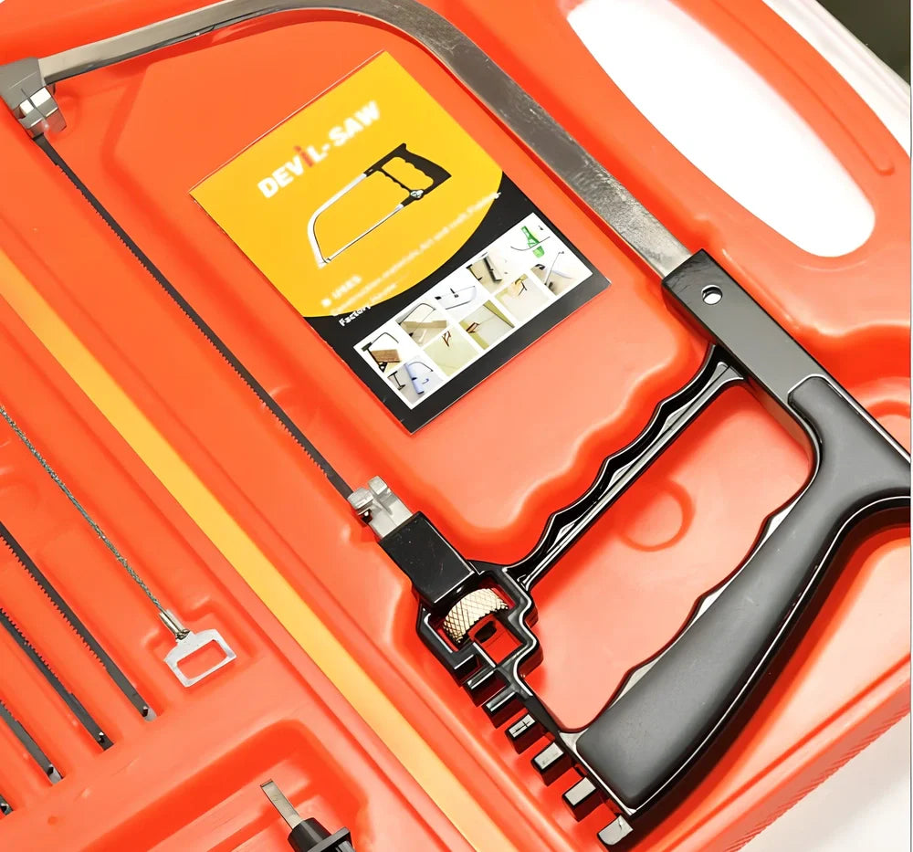 11-in-1 multi-function saw tool set with 7 blades including diamond and carbide options in compact 35cm frame