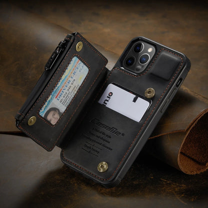 Mobile phone case with anti-theft holster in black, brown, coffee, wine red and blue colour options
