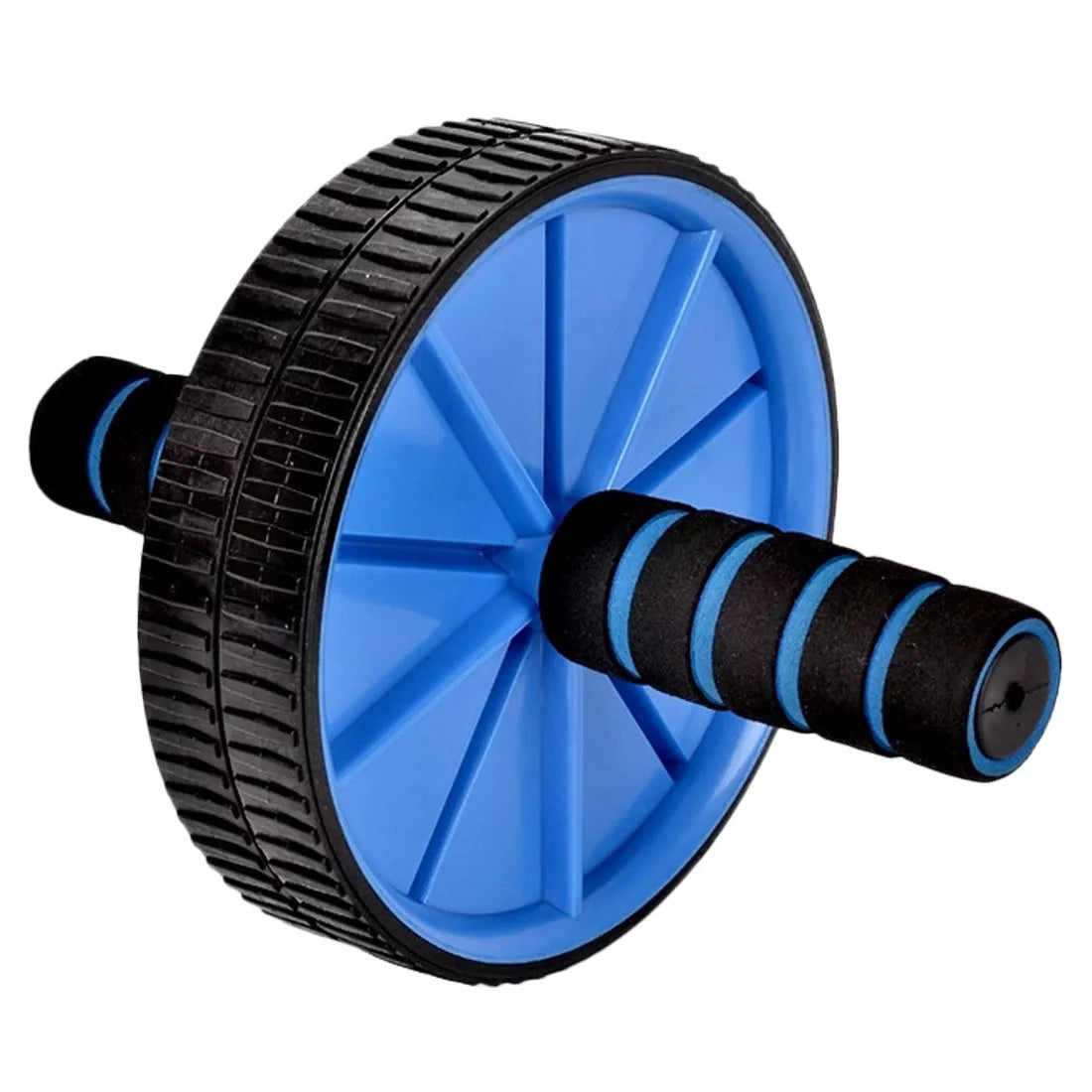 Double Wheel Abdominal Wheel in red, blue, green, and yellow for core exercises