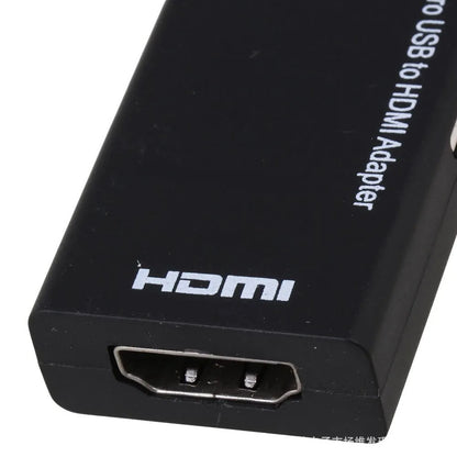 Black HD to HDMI adapter cable with gold connectors for connecting mobile devices to televisions