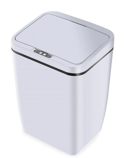Infrared sensor smart trash bin in black, white, and LJT-02 colours with 12L capacity