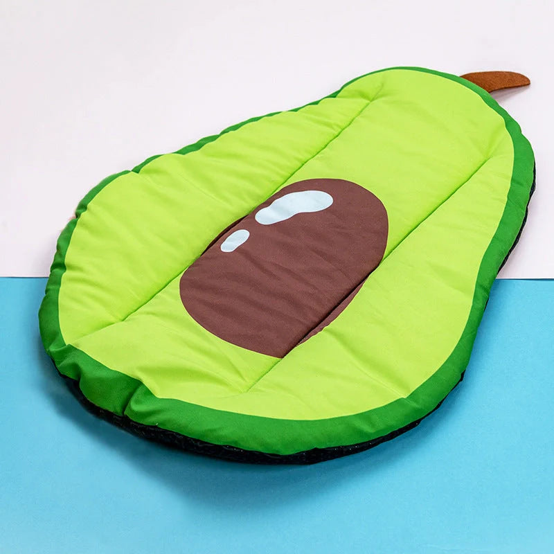 Ice silk pet cooling mat in various fruit designs for dogs and cats