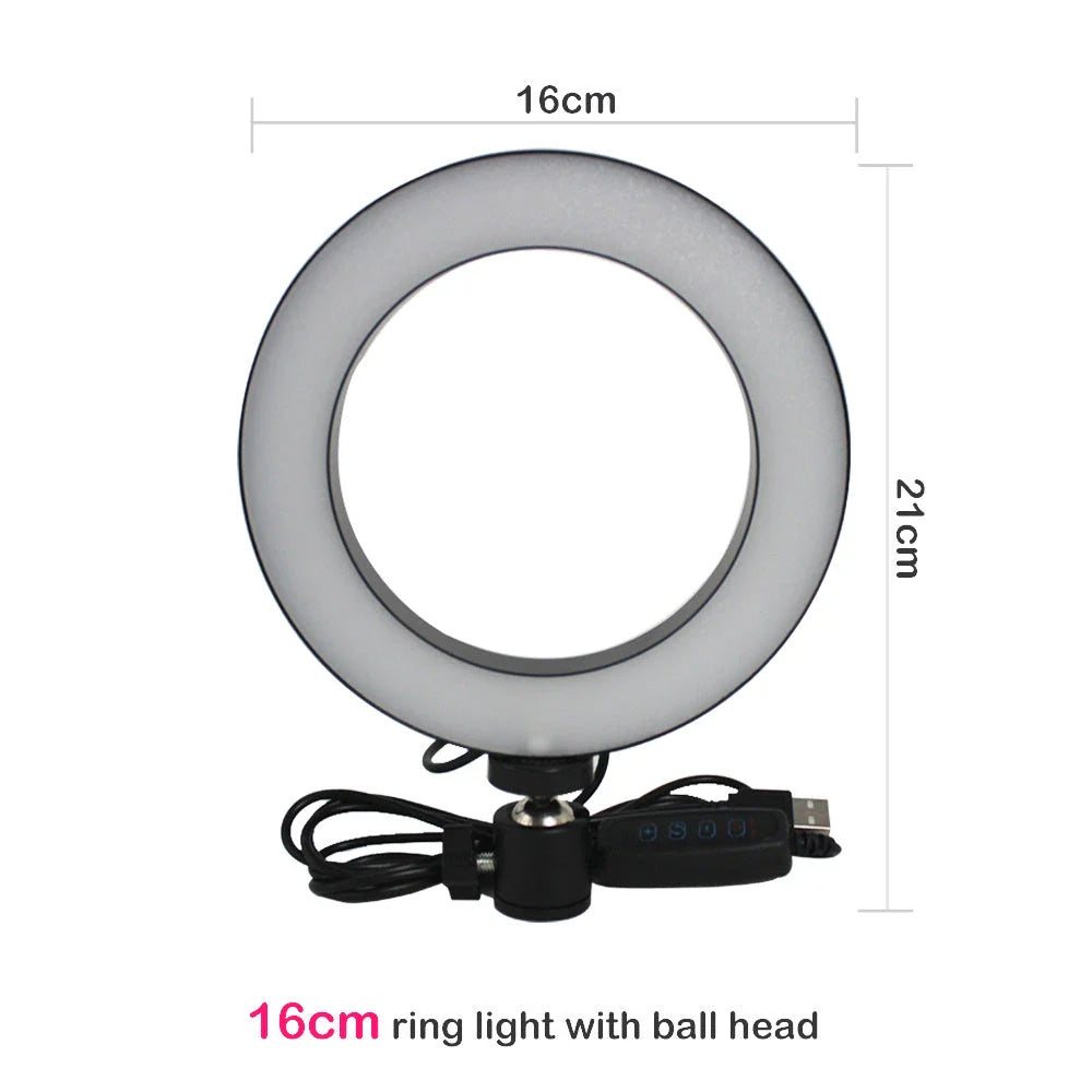 Adjustable tripod and ring light set with accessories for Apple device photography and videography