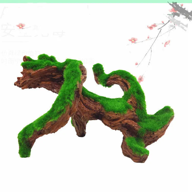 Synthetic resin aquarium shrimp cave house, medium 155g, decorative landscaping shelter with inkjet finish