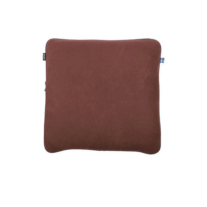 Minimalist brown car headrest pillow and lumbar seat cushion set for neck and back support