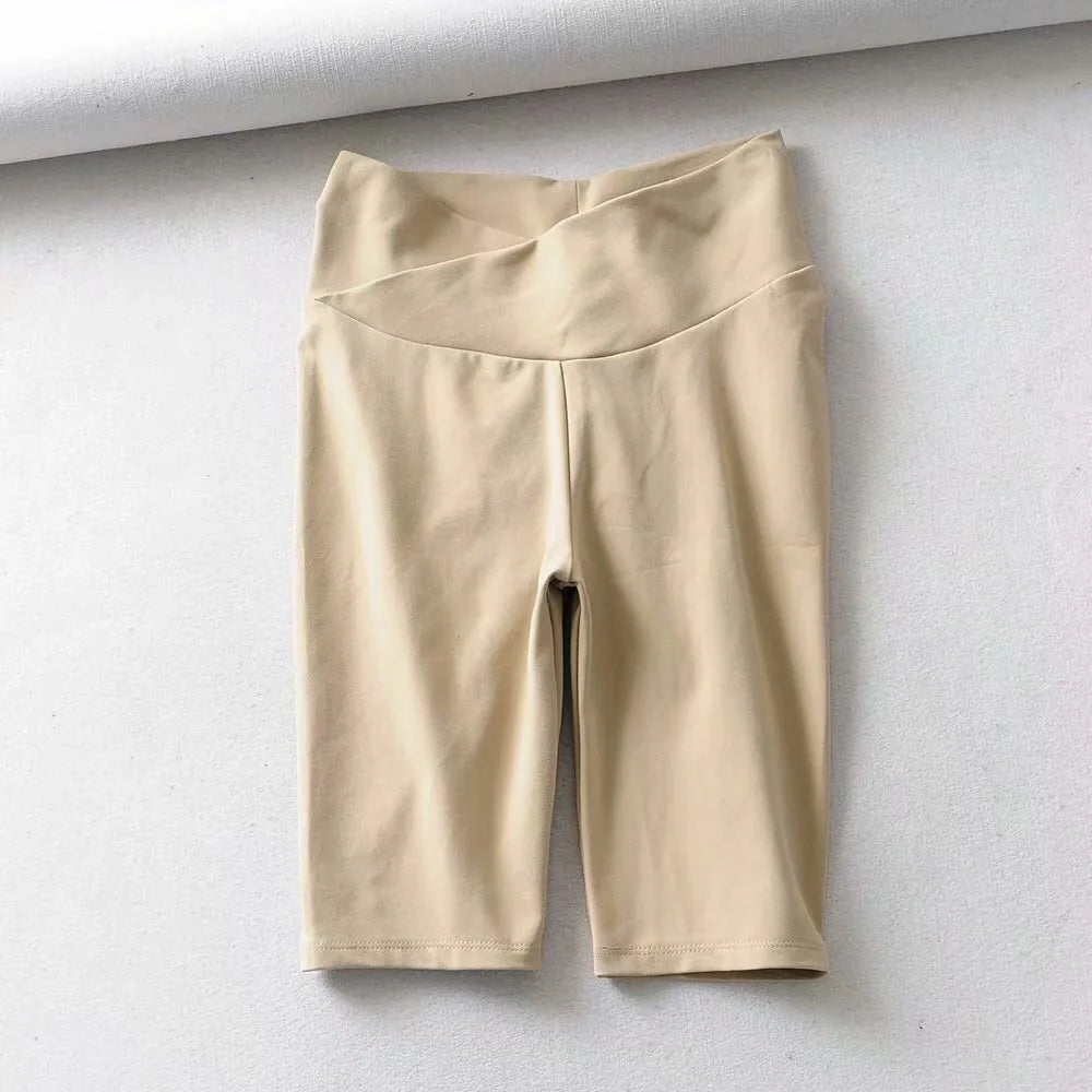 Cotton stretch pleated quick-drying fitness yoga pants in various colors