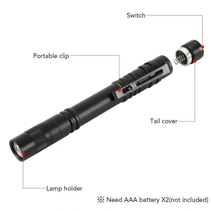 Aluminium LED Flashlight with high brightness and waterproof design