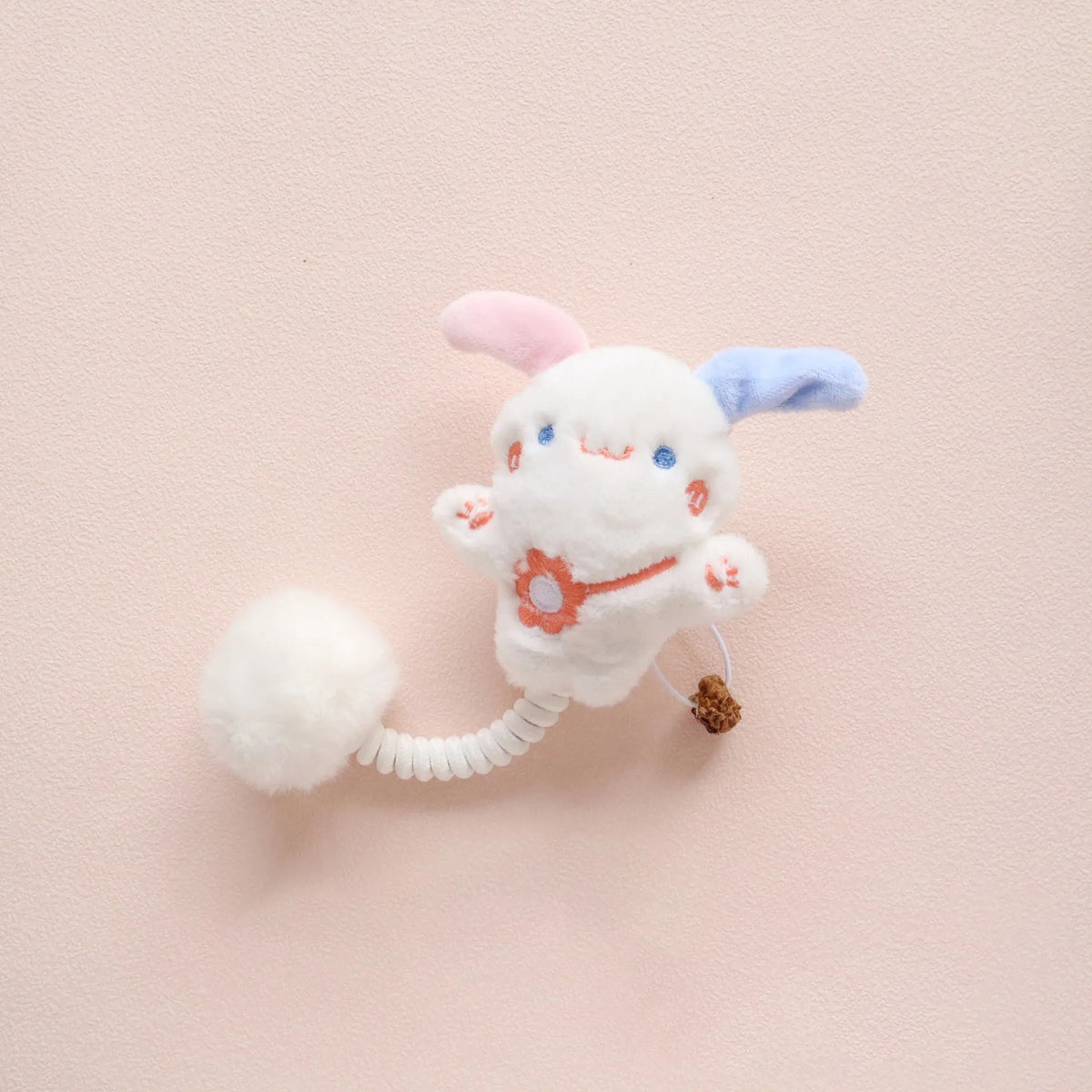 Interactive cat toys with silvervine fruit, spring, fuzzy ball and plush animal designs for kittens