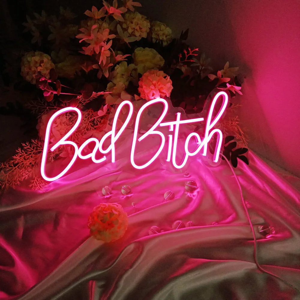 40cm LED neon letter decoration light with acrylic shell and USB cable