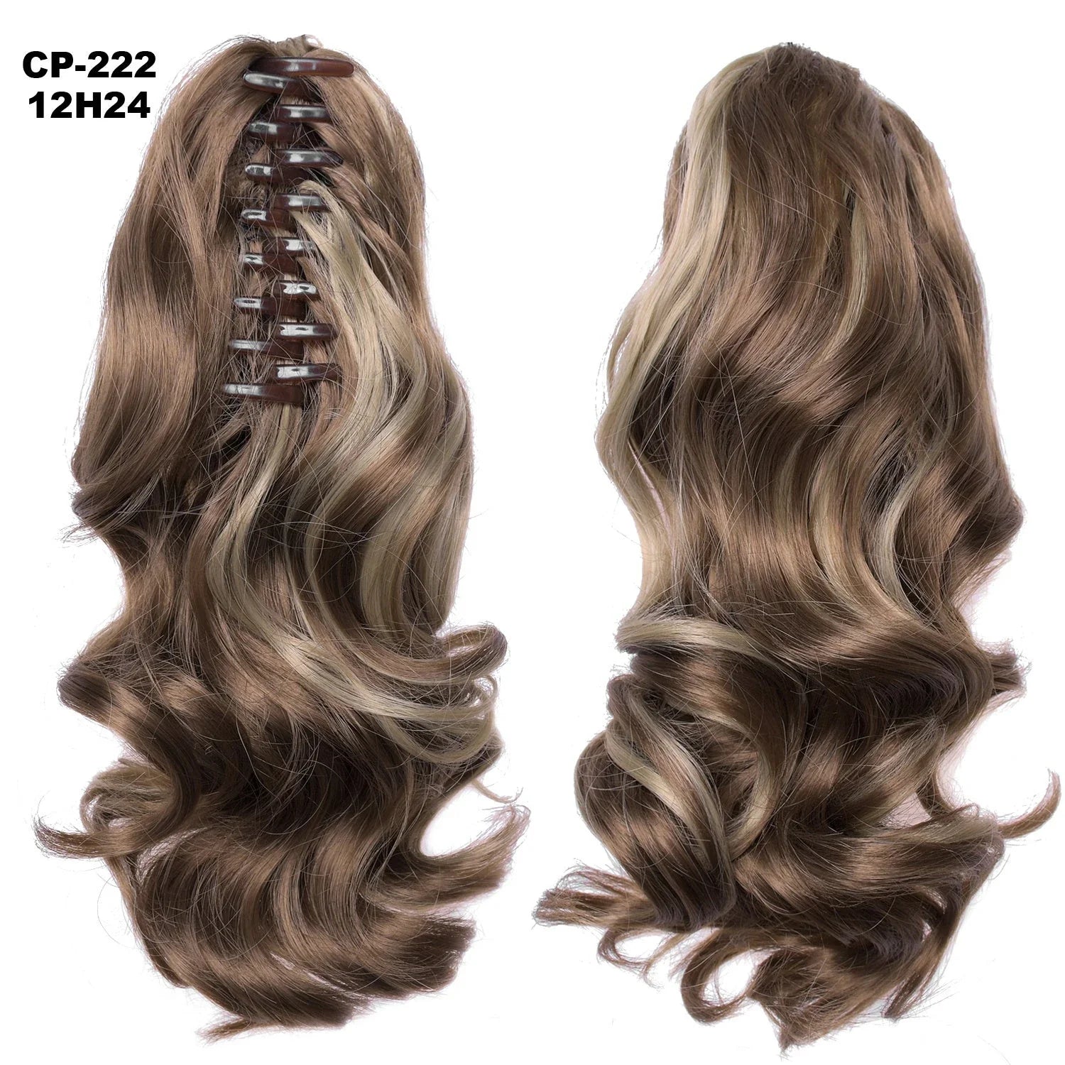 Stylish ponytail hair extension with natural-looking waves for a glamorous hairstyle
