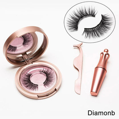 Magnetic Lash and Eyeliner Set with Premium Faux Mink Lashes, Magnetic Eyeliner, and Applicator Tools