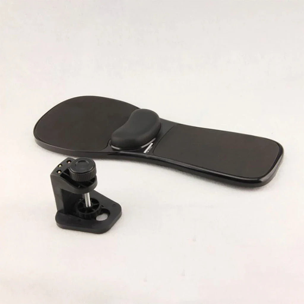 Ergonomic computer armrest mouse pad with adjustable design and memory foam wrist support for improved posture and reduced strain