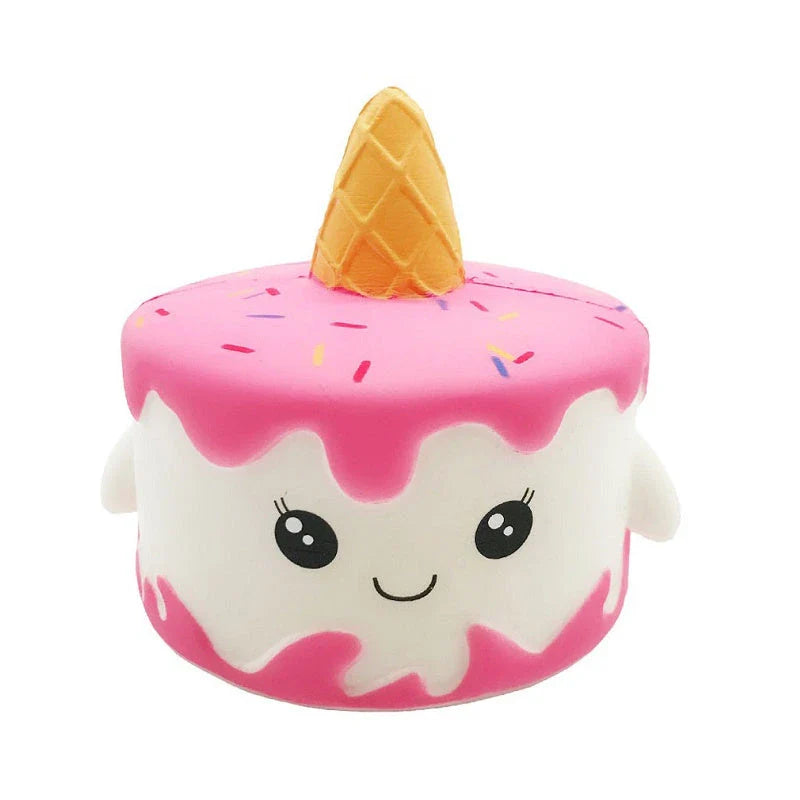 Chocolate-filled biscuit-shaped toy with a playful and unique design