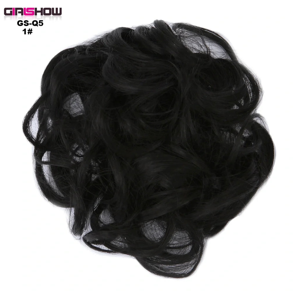 Hair ring wig in various colours from 1# to Burg, showing synthetic fibres and natural hairline for temporary styling