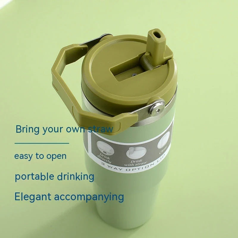 Premium stainless steel insulated tumbler with double-wall vacuum technology, available in multiple vibrant colors and sizes