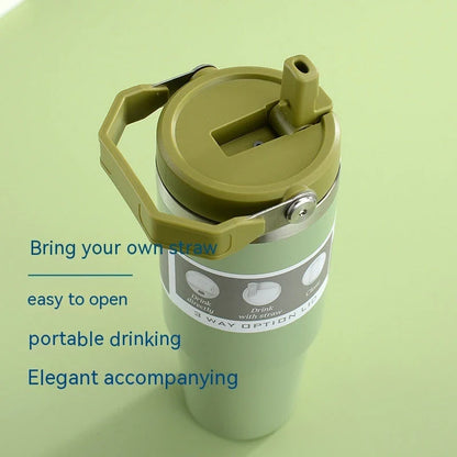 Premium stainless steel insulated tumbler with double-wall vacuum technology, available in multiple vibrant colors and sizes