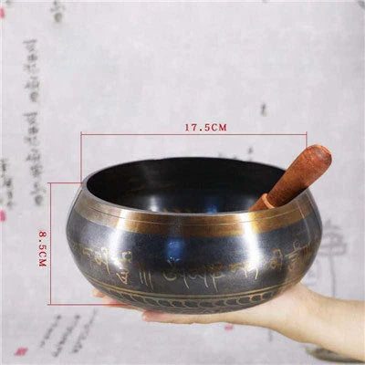 Premium Tibetan singing bowl with rich, harmonious tones for meditation and relaxation