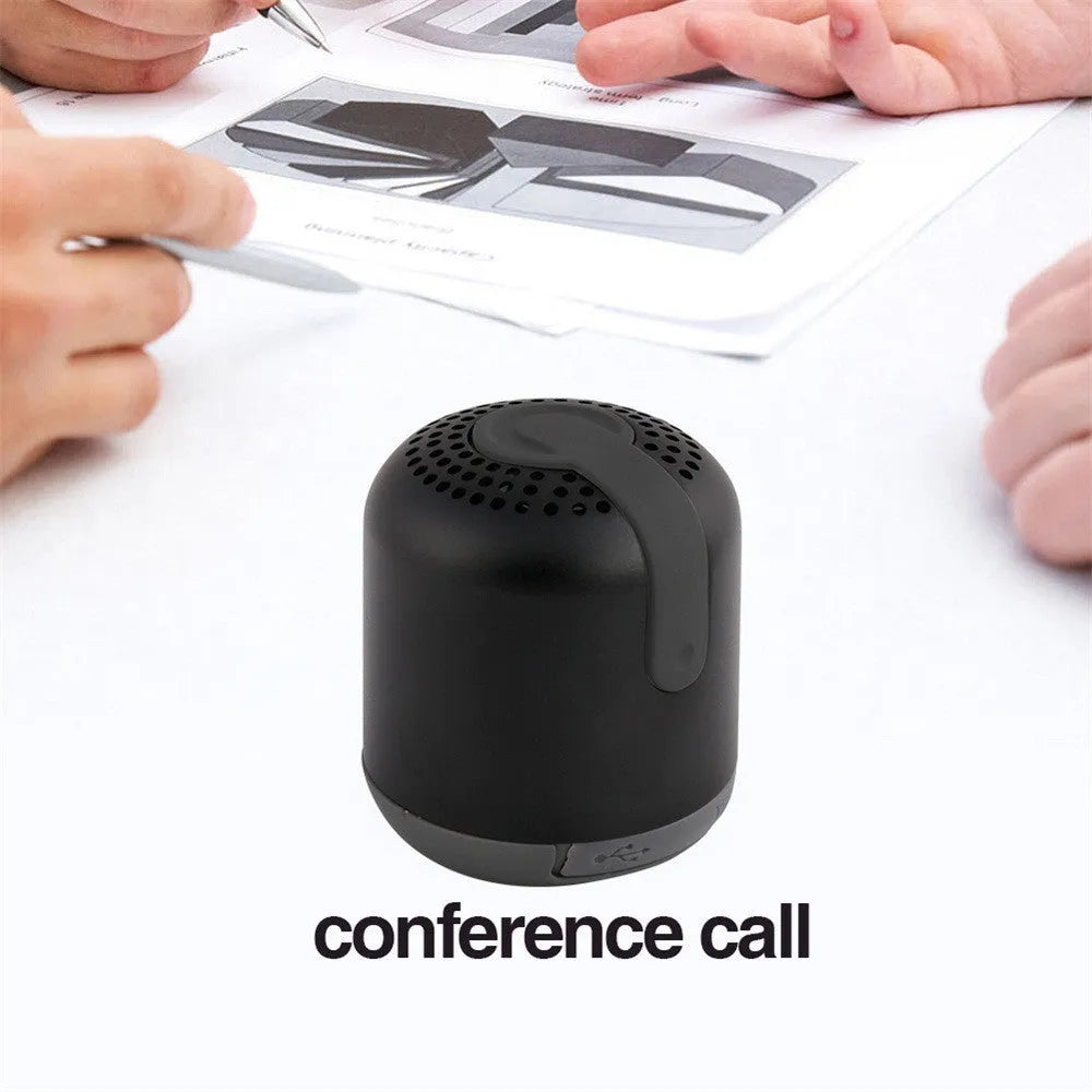 Hieha XQ11 cylinder-shaped metal Bluetooth portable speaker in silver colour