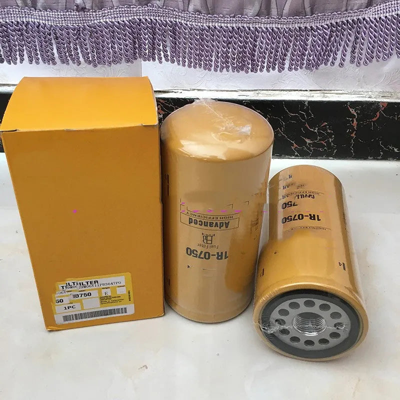 1R-0750 fuel filter element with filter paper construction for fuel oil systems