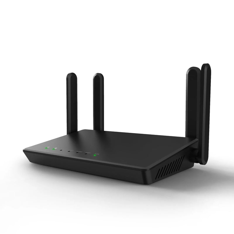300Mbps Wireless Router with Four Antennas, 26cm Wide Coverage, Through-Wall Signal for Home and Small Office, Available in White or Black, EU UK or US Plug