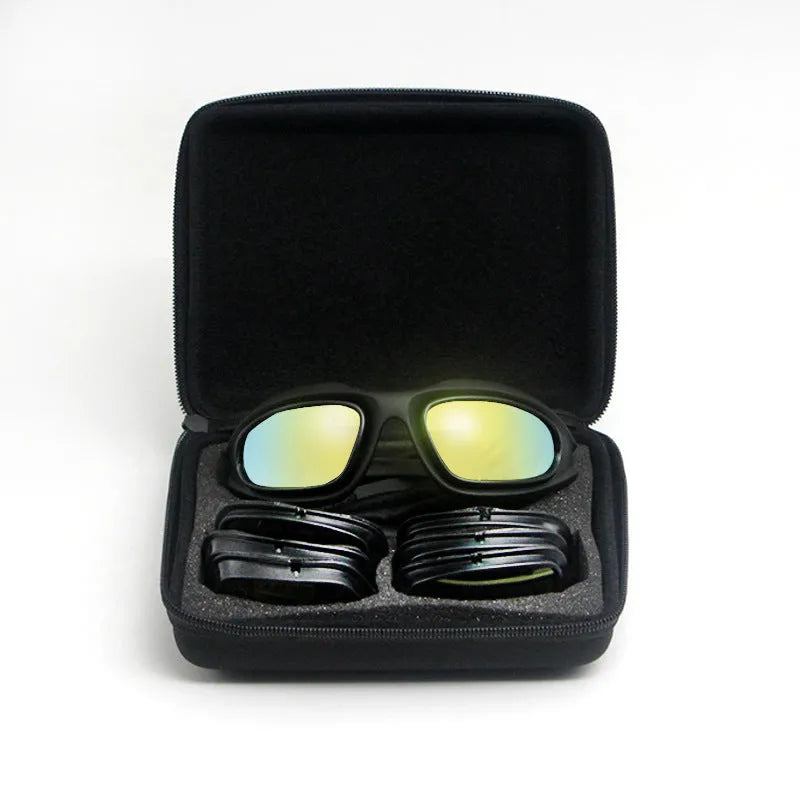 Tactical sports sunglasses with polarized lenses for outdoor cycling