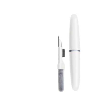 3-in-1 headphone cleaning pen with metal pick, sponge tip and brush for electronic device maintenance