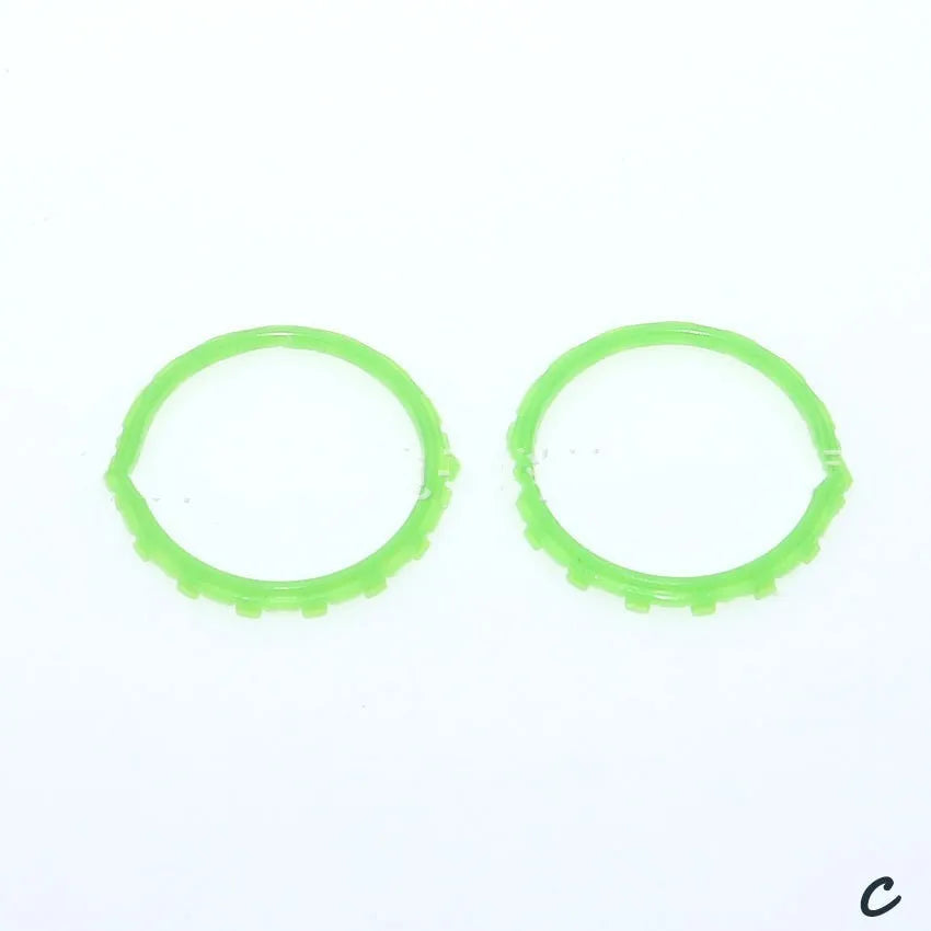 PS5 controller decorative ring in ten colour options including blue, green, pink, purple, red, and yellow