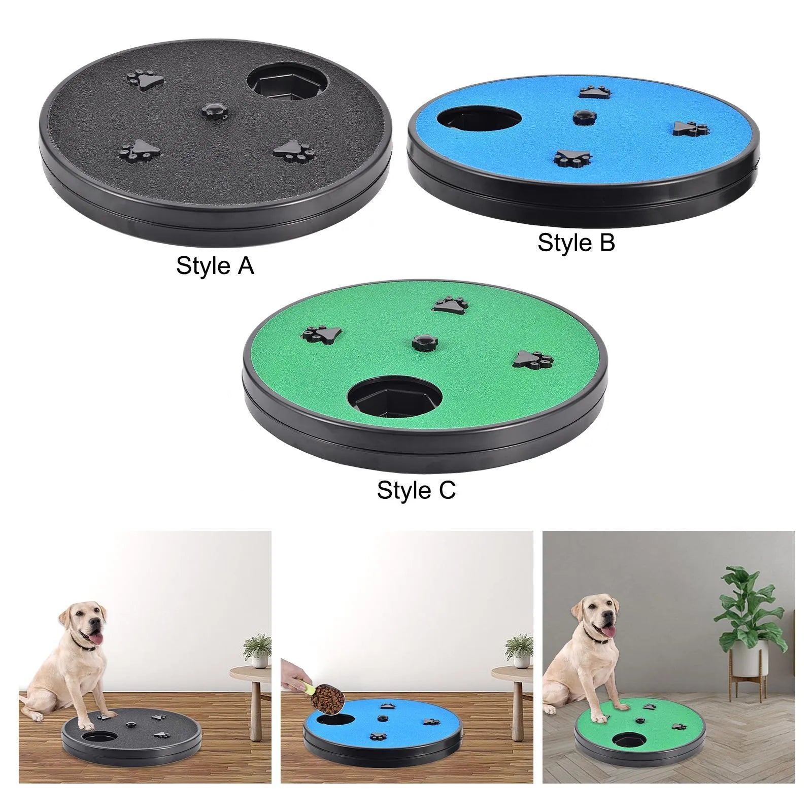 Dog nail file board with rotatable sandpaper surface and suction cup base