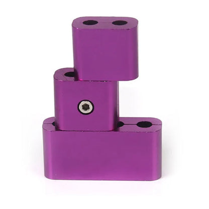 Three-piece metal car fastening clamp set in multiple colours with 55x30x25mm dimensions