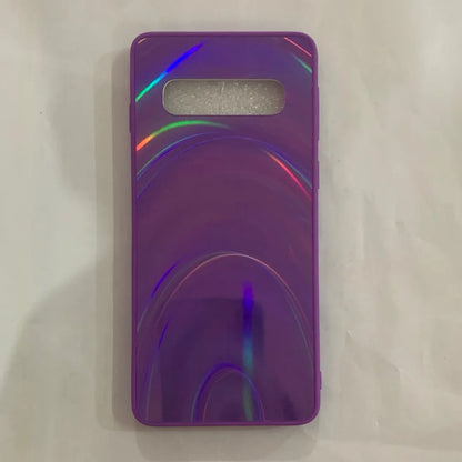 Rainbow mirror glitter phone case with slim-fit TPU PC acrylic back cover and precise cutouts