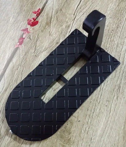 Automotive Roof Assist Pedal - Durable aluminum alloy construction with sleek black finish for easy one-handed roof access
